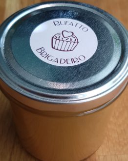 jar of salted caramel brigadeiro sauce